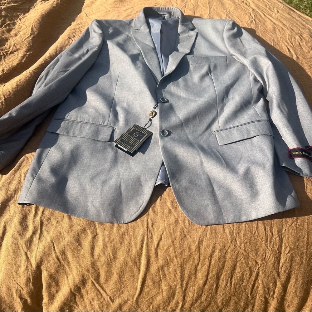 NWT Giorgio Fiorelli Light Gray Blazer Size 48 L